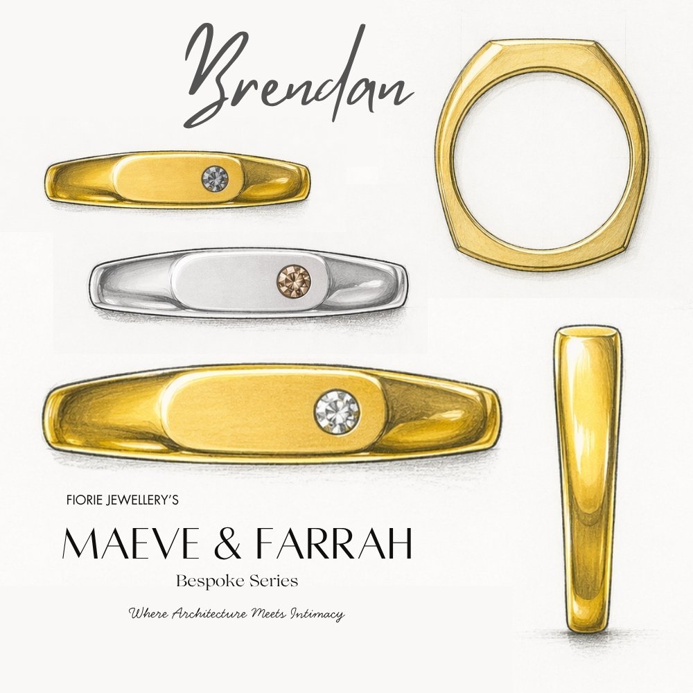 Brendan Small Oval Face Signet Unisex Ring - M & F Series image 8