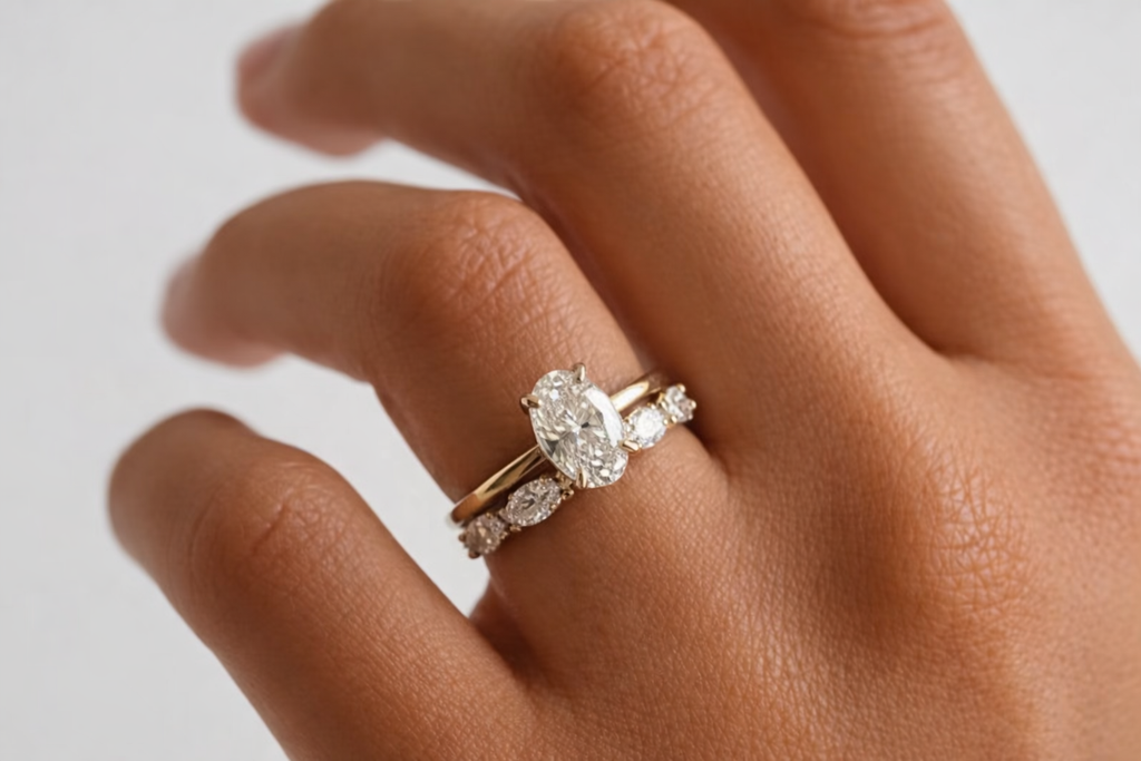 Signature Ophelia Fleur Oval Cut 2-2.5ct Solitaire Ring image 1