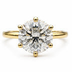 Renee 2ct Round Tulip Setting Ring - M & F Series image 0