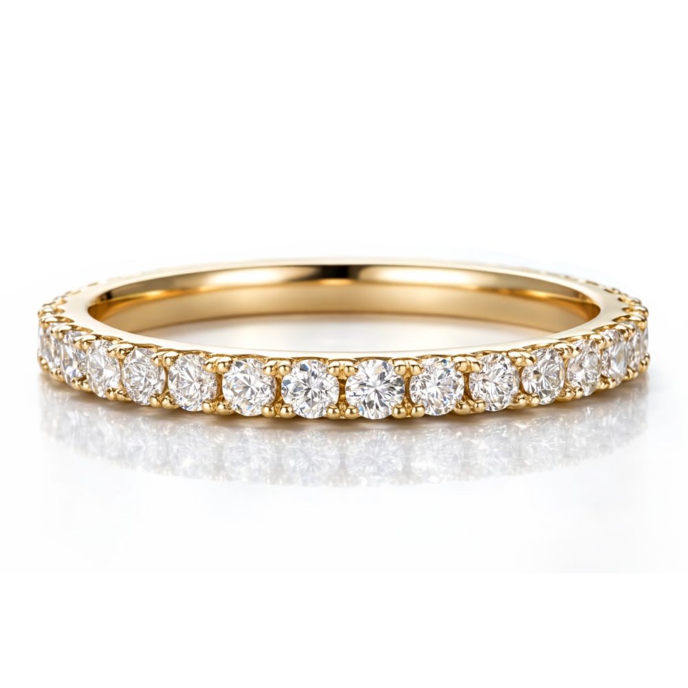 Signature V Prong 0.6ctw Pave Band image 0