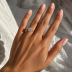 Renata 2.5ct Round Petal Basket Cathedral Ring