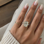 READY TO SHIP - Serena 5.02ct Elongated Cushion Cut Lab Diamond Ring