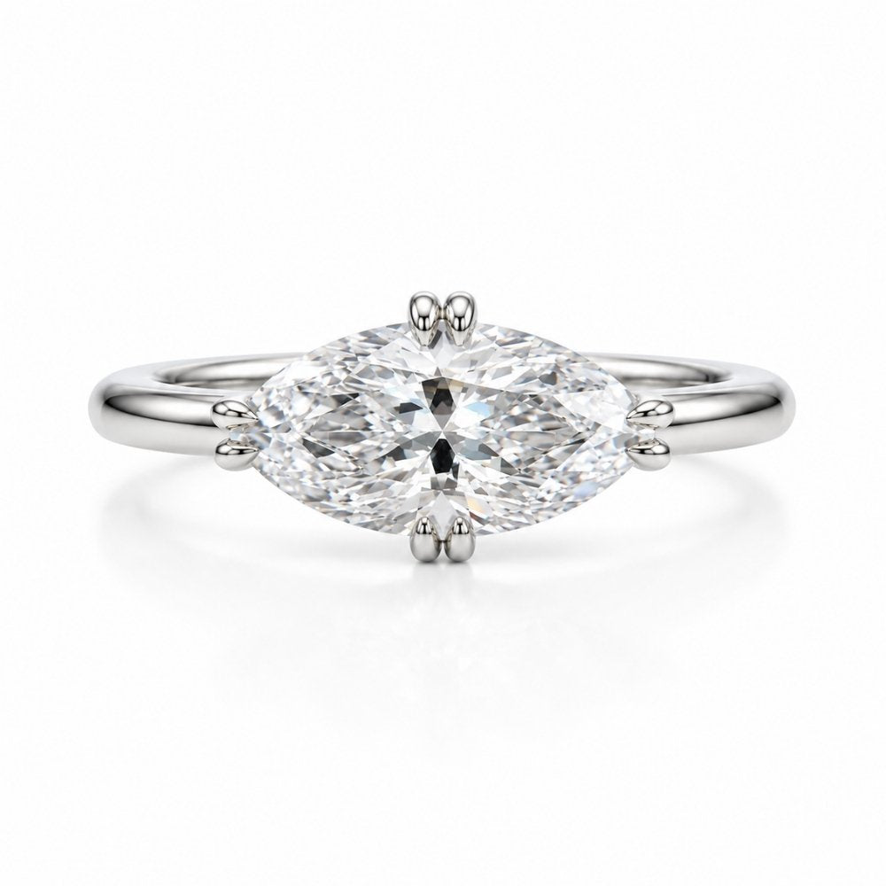 Macey 2ct Marquise East West Ring