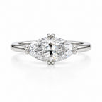 Macey 2ct Marquise East West Ring
