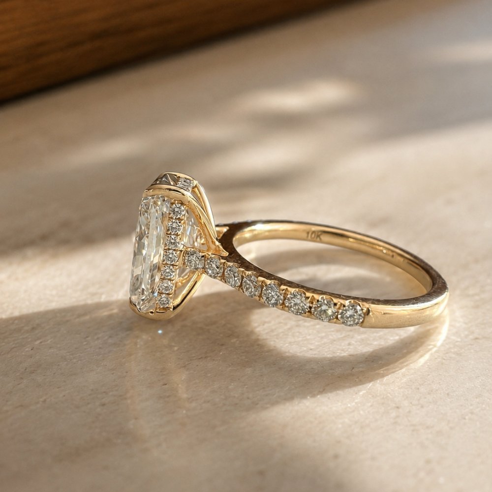 Rosalie 4-4.5ct Radiant Pave Ring