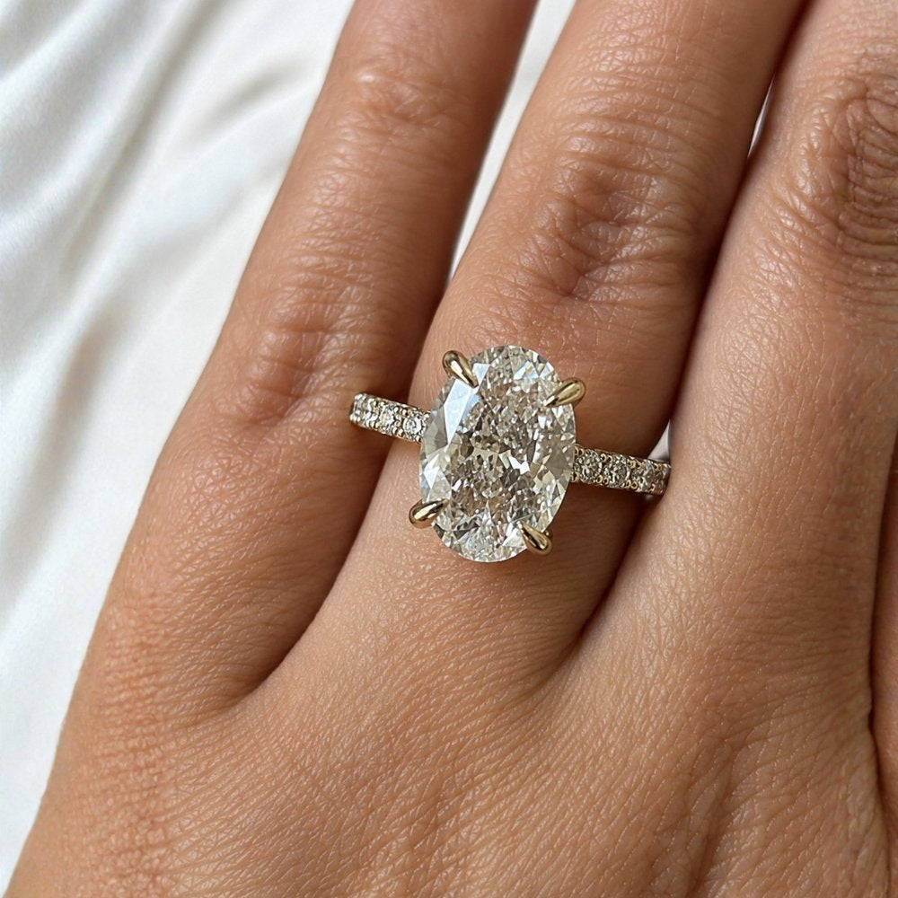 READY TO SHIP - Octavia 2.11ct Oval Lab Diamond Ring
