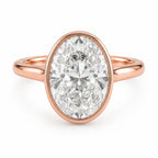 Bianca 2.5ct Oval Bezel Ring
