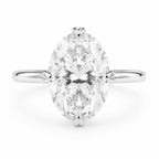 Olivia 4ct Oval Cut Compass Set Solitaire Ring
