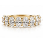 Chloe 2.4CTW Oval Half Eternity Band
