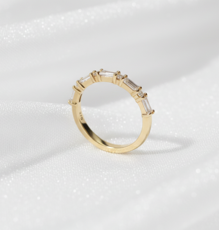 Signature Natalie East West Baguette and Round Cut Band image 6