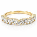 Signature Amina 2.5mm Moissanite Mosaic Half Eternity Band image 0