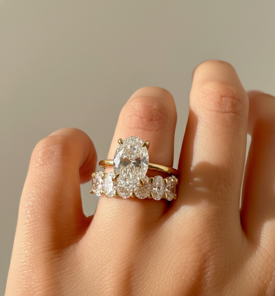 Signature Ophelia Fleur Oval Cut 2-2.5ct Solitaire Ring image 5