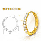 Valen 0.54CTW Lab Grown Diamond Hoop Earrings image 5