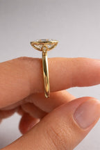 Lottie 2.5ct Oval Bezel Ring - M & F Series image 2