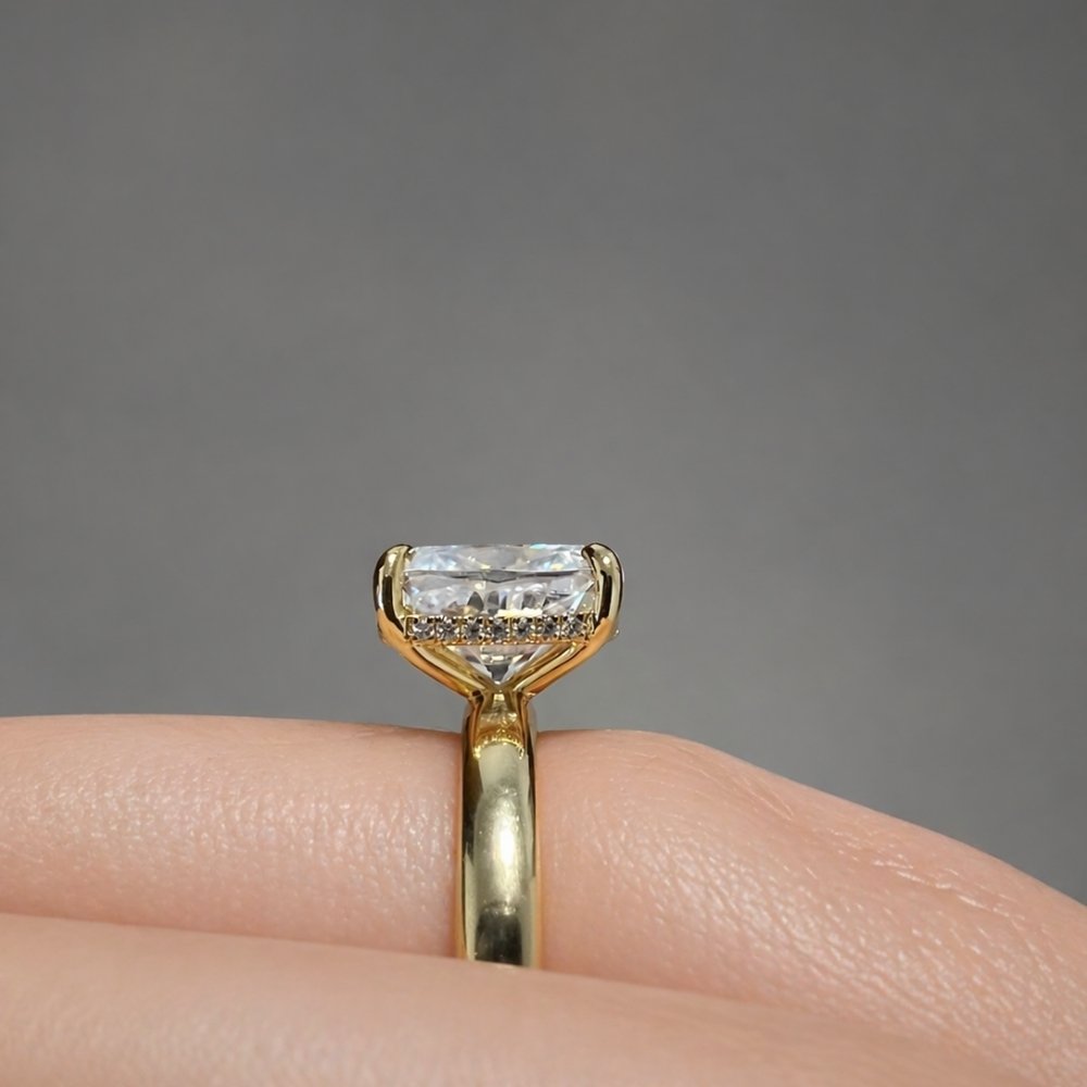 Signature Connie 3.5ct Elongated Cushion Cut Engagement Ring image 6
