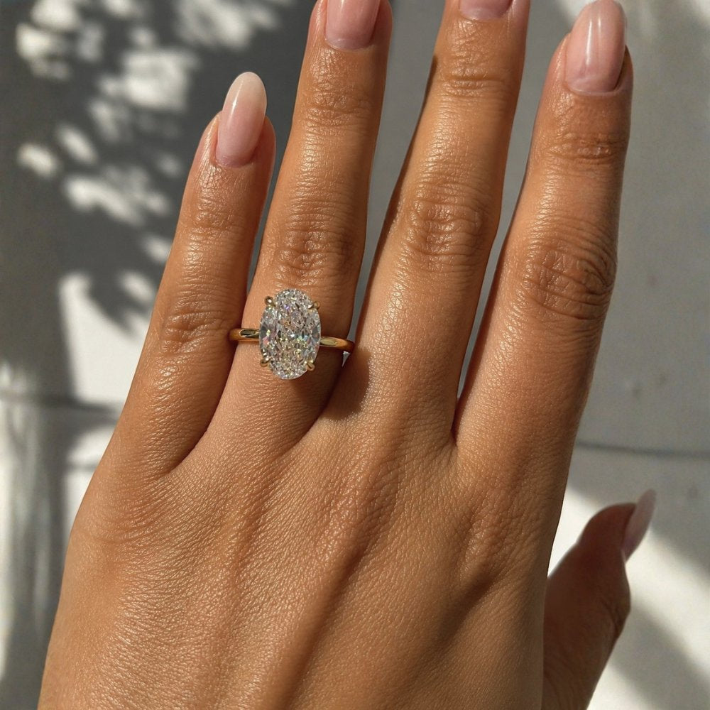 Ivy 4ct Oval Trellis Ring