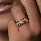 Signature Lyla 3mm Hammer Set Flat Ring image 3