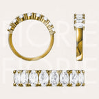 Signature Orianna Oval Half Eternity Band image 9