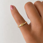 Signature Birthstone Signet Pinky Ring image 1