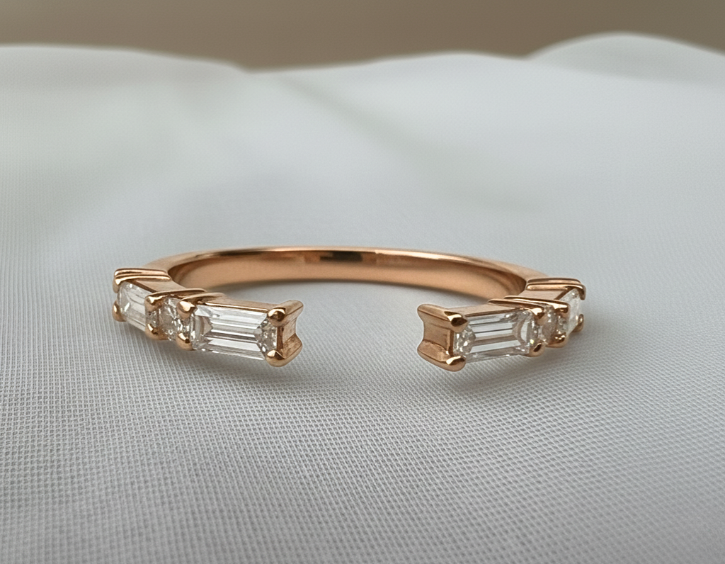 Signature Natalie East West Baguette and Round Cut Band image 7