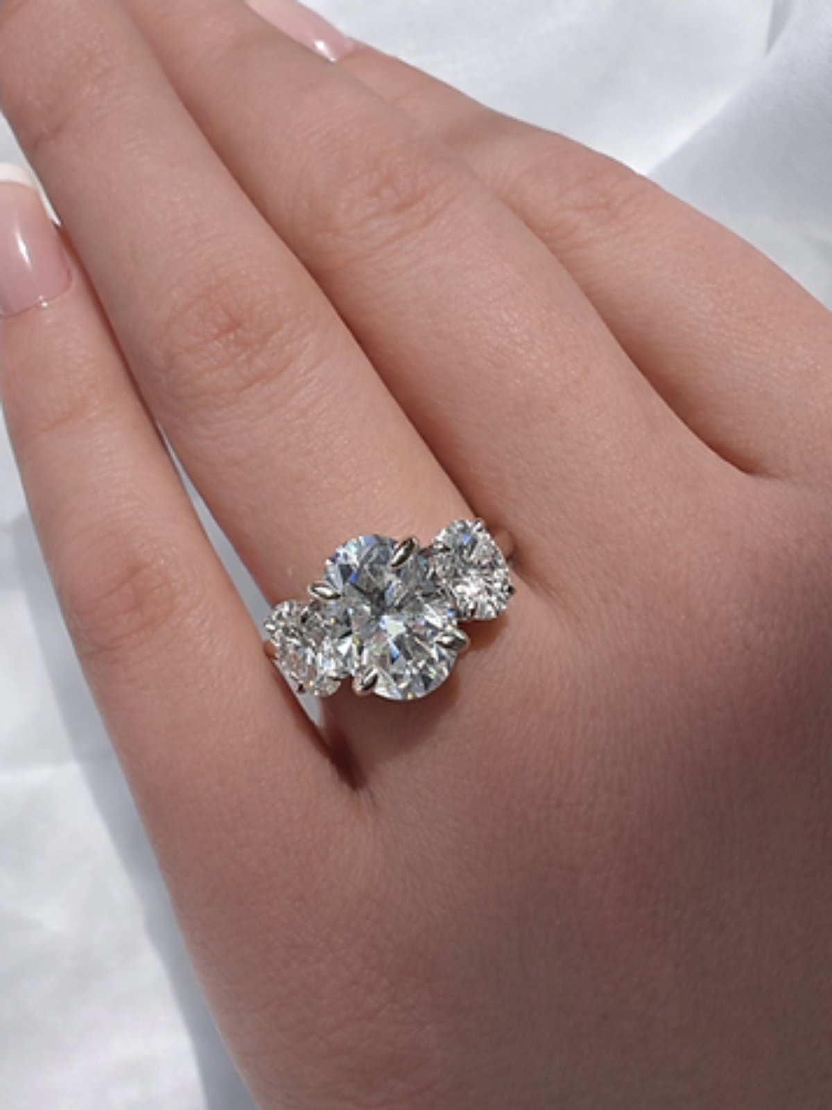 Signature Georgina 6CTW Oval Trilogy Ring image 2