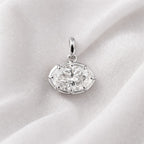 Signature Georgian 4.5ct Oval East West Pendant image 5
