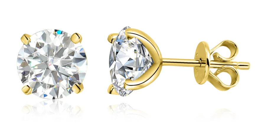Sashi Moissanite Martini Set Stud Earrings image 7
