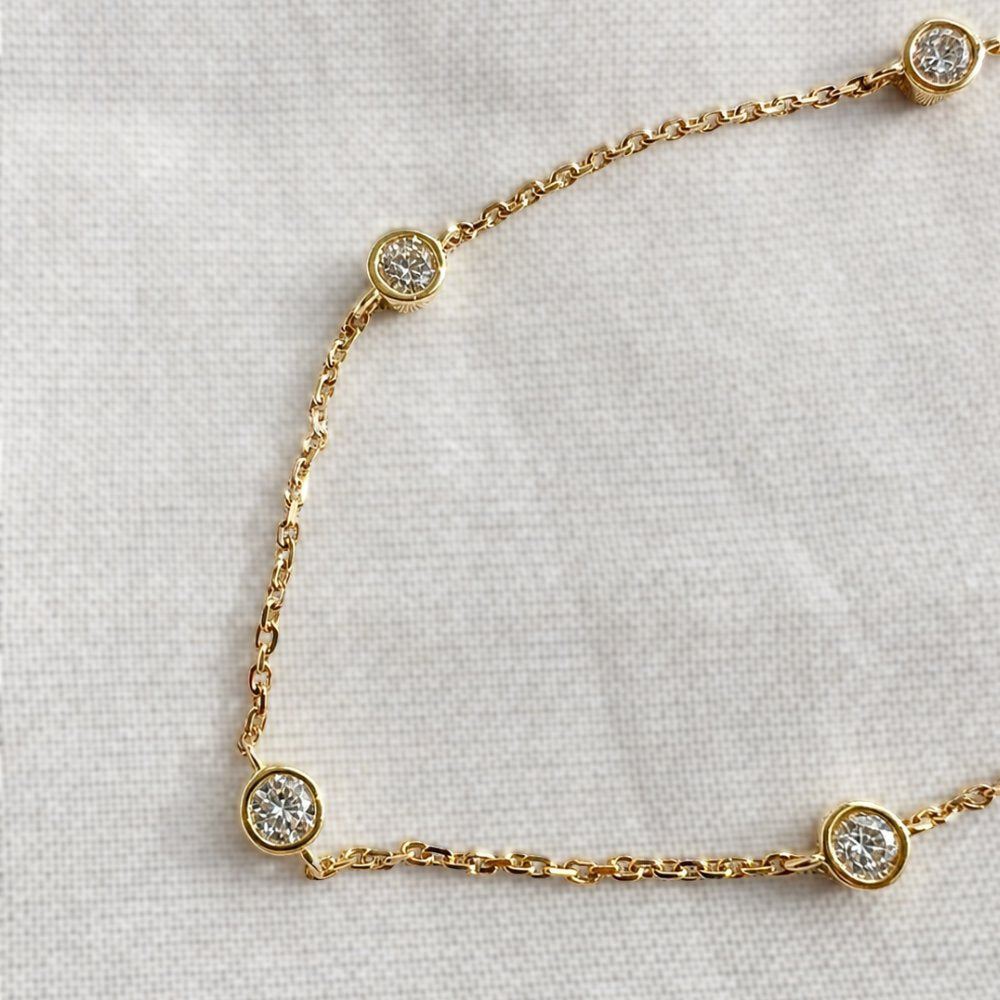 Maeve 0.5CTW Lab Diamond Dainty Bracelet image 0