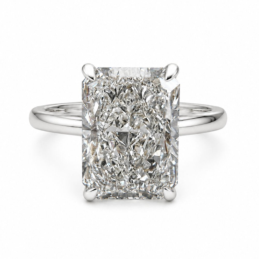 Riley 4ct Radiant Cathedral Ring