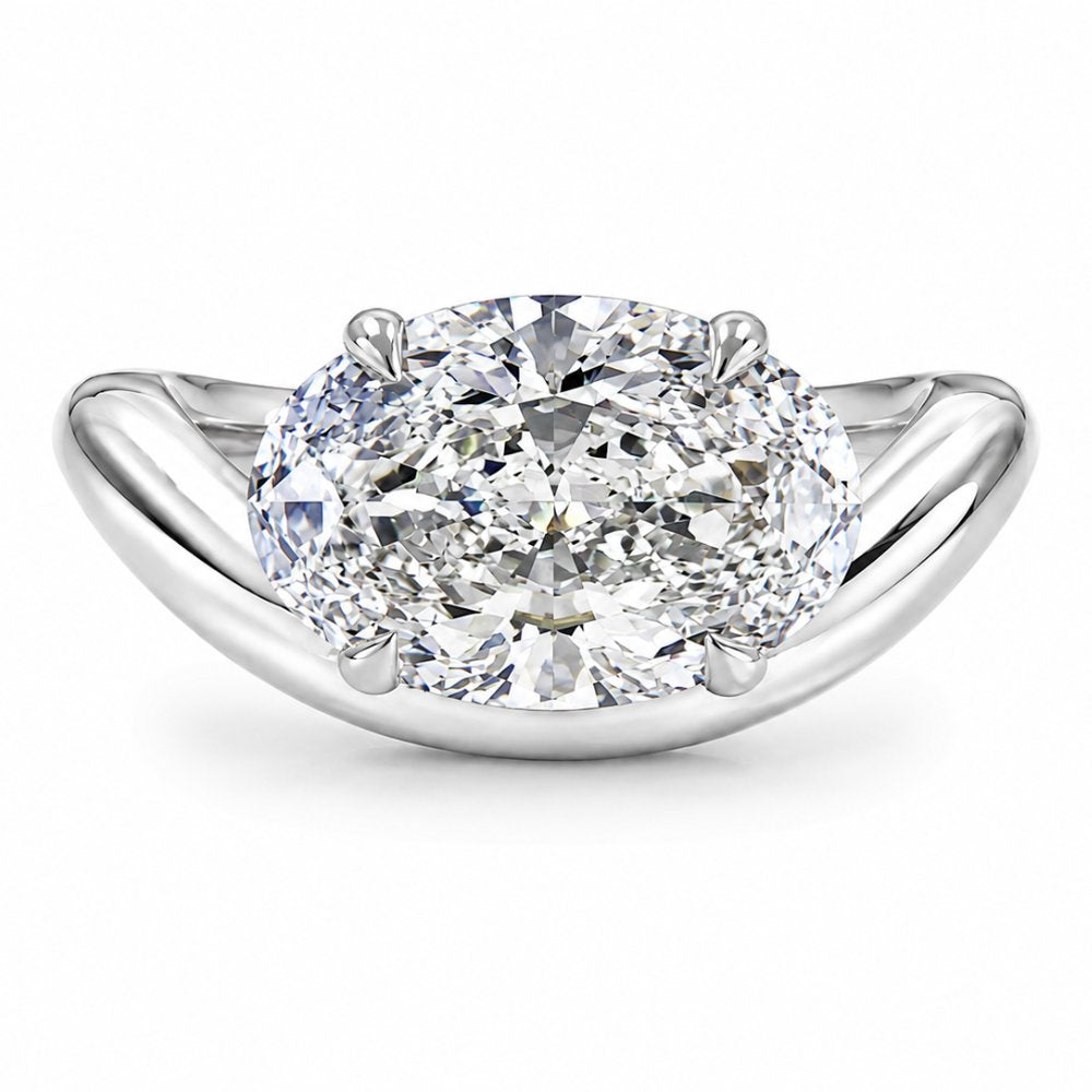 Olive 2-2.5ct Oval Contour Ring