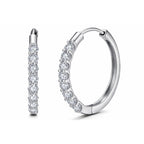 Valen 0.54CTW Lab Grown Diamond Hoop Earrings image 4