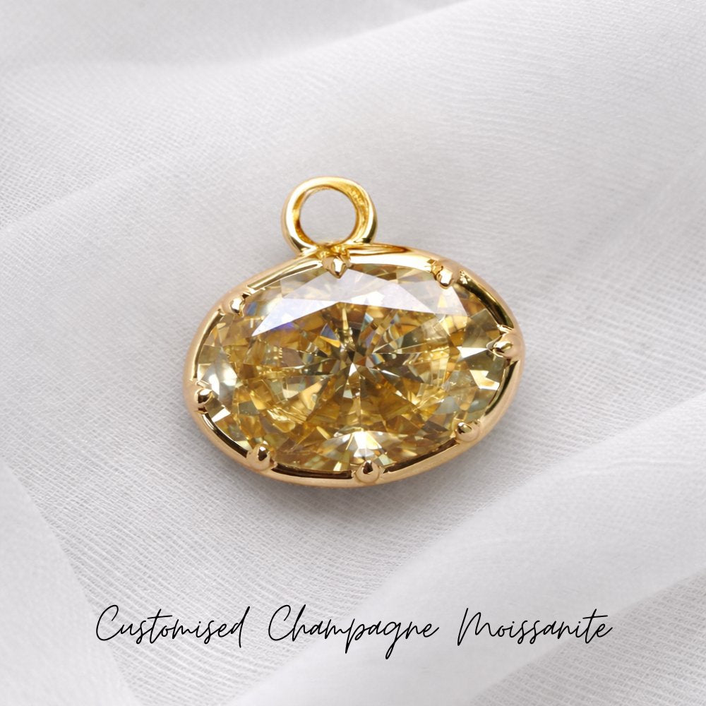 Signature Georgian 4.5ct Oval East West Pendant image 6