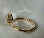 Lizzi 3ct Elongated Cushion Compass Prong Engagement Ring - M and F Series image 3