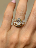 Signature Georgina 6CTW Oval Trilogy Ring image 3