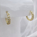 Noemi 0.6CTW Lab Grown Diamond Inside Out Huggie Earrings image 0