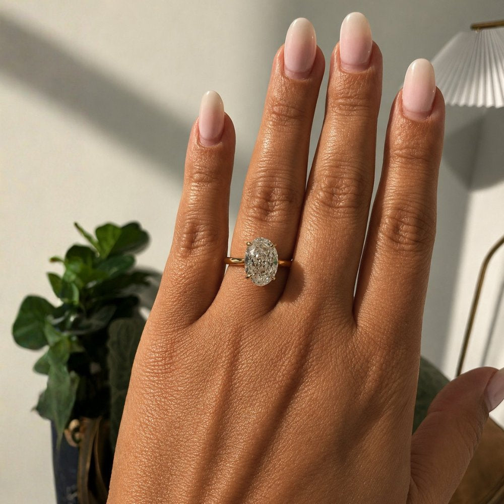 Ivy 4ct Oval Trellis Ring