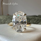 Signature Ophelia Oval Cut 4ct Solitaire Ring image 3