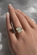 Signature Jasmine 3ct Elongated Cushion Cut Bezel Set Ring image 1