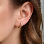 Polly 0.22CTW Lab Grown Diamond Huggie Earrings image 1