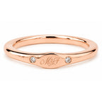 Signature Birthstone Signet Pinky Ring image 3
