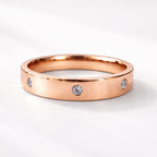 Signature Lyla 3mm Hammer Set Flat Ring image 6