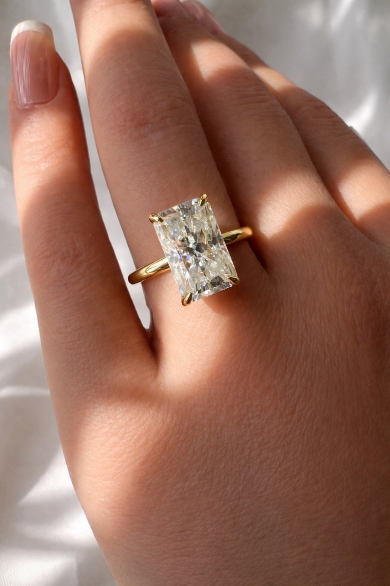 Signature Rory Radiant Cut 4ct Solitaire Ring image 3