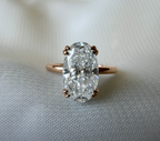 Signature Hannah 4ct Oval Cut Hidden Halo Ring image 5