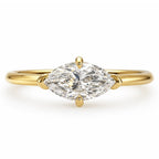 Signature Myla 0.5ct Lab Grown Marquise Diamond East West Ring image 0