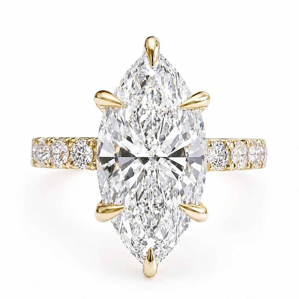 Selena 3.5ct Marquise Pave Ring