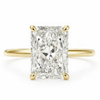 Flavia 4-4.5ct Radiant Engraved Ring