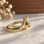Kay 3ct Pear Contour Ring