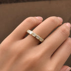 Signature Elodie Emerald Cut East West Bezel Band image 1
