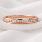 Signature 3mm Channel Set Half Eternity Band image 4
