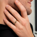 Brendan Small Oval Face Signet Unisex Ring - M & F Series image 2